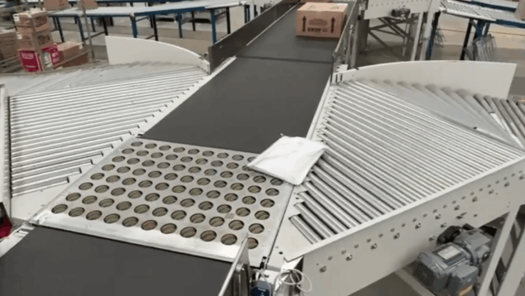 Swivel Sorter sorting parcels by CoreConvey